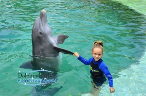 Isa and dolphin