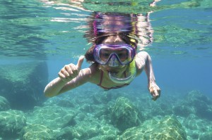 exploring underwater